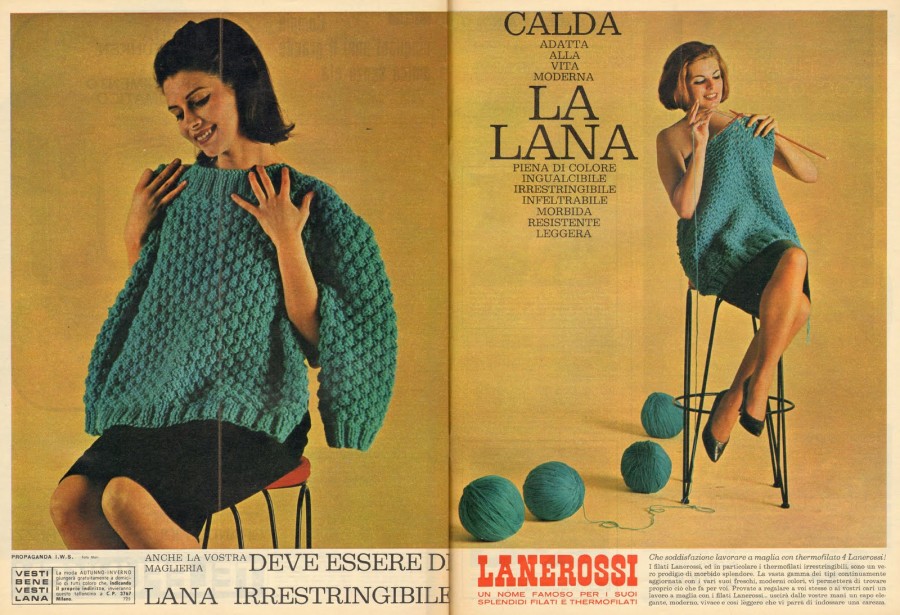 La pubblicità sulle riviste di Lanerossi