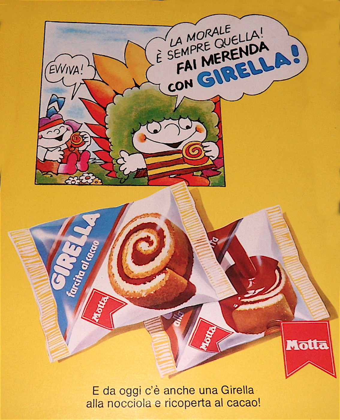 Advertising Italian Pubblicità Werbung GIRELLA MOTTA *1979 