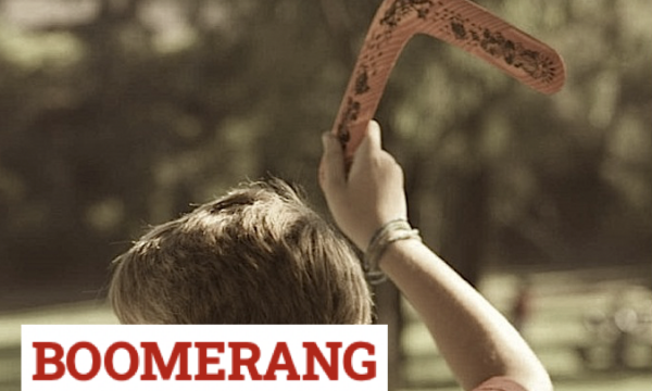 BOOMERANG – Uno dei più divertenti giochi da fare all’aperto – (anni ’60 e ’70)
