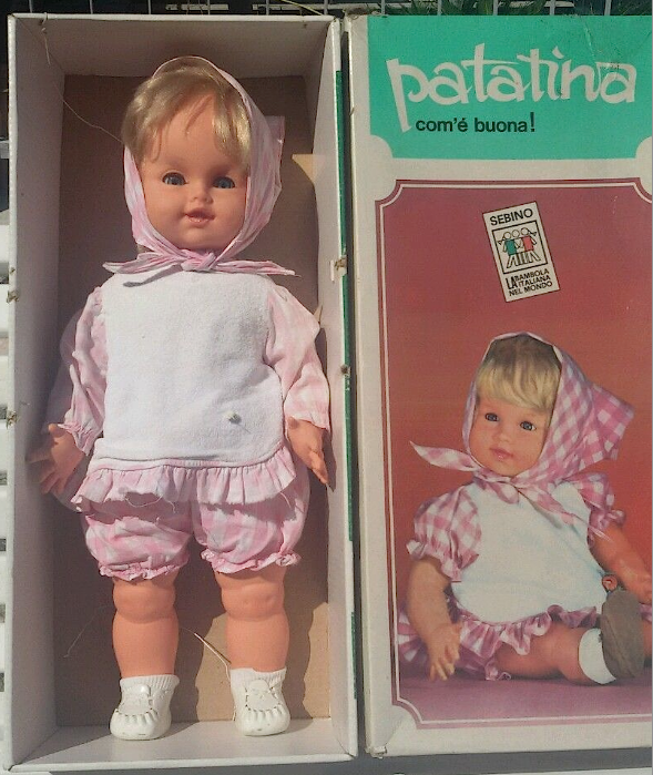 bambola anni 70 con disco