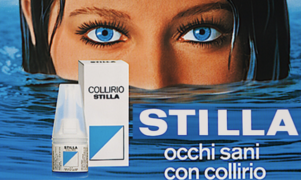 COLLIRIO STILLA …. due gocce azzurre negli occhi ! Pubblicità e Carosello